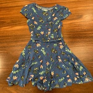 NWOT Gap Kids Girls Belted Flower Dress